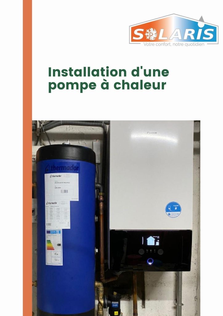 Affiche d'installation de pompe à chaleur par Solaris